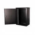 Шкаф 19" телекоммуникационный настенный,  18U 901x600х450 мм, дверь металл, черный